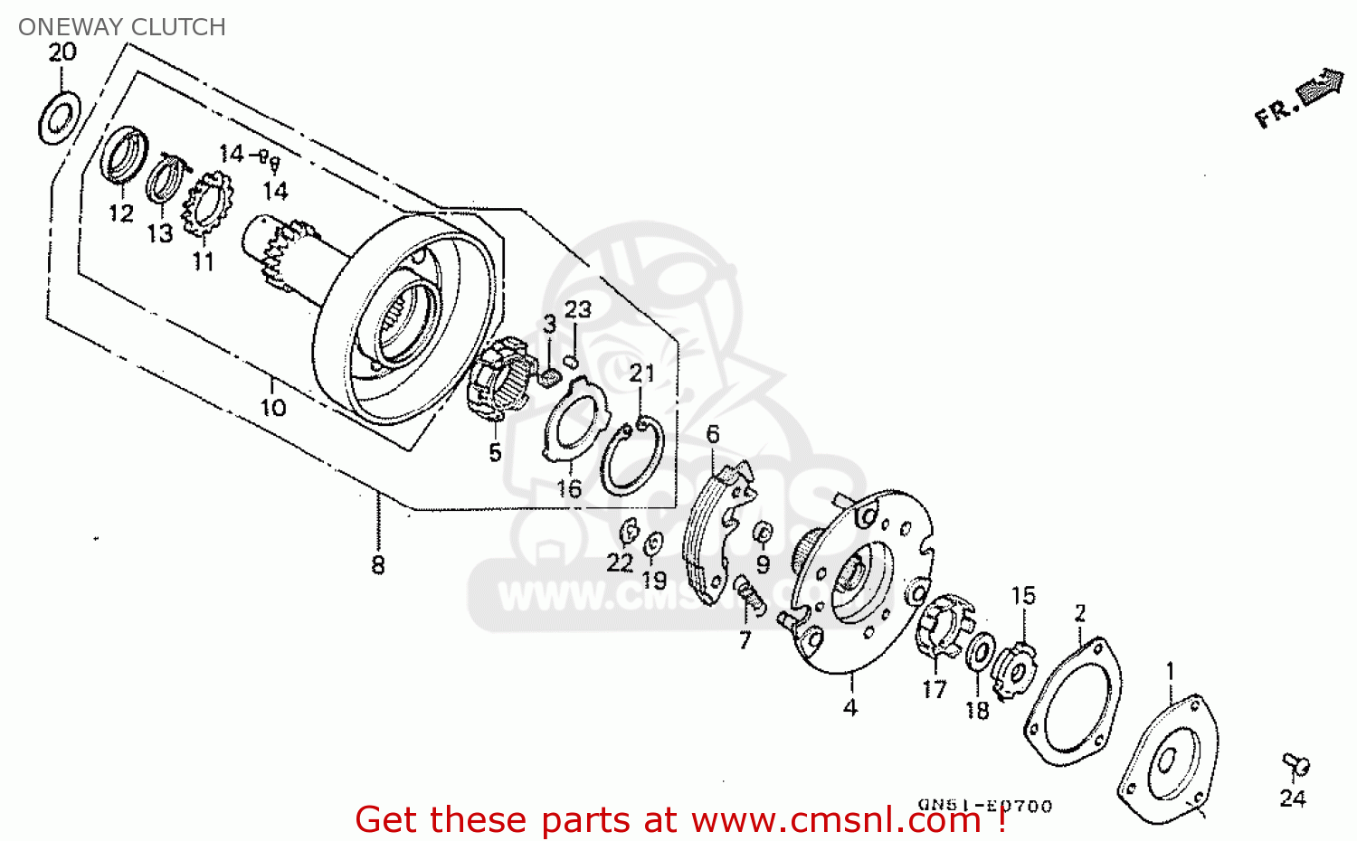 Webike | CMS シーエムエス (22660-GN5-912) OUTER ASSY PRM CL C100K2