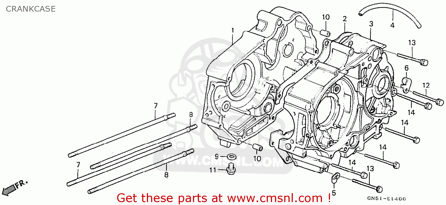 Webike | CMS シーエムエス CRANKCASE COMP.，L C100M2 ASTREA