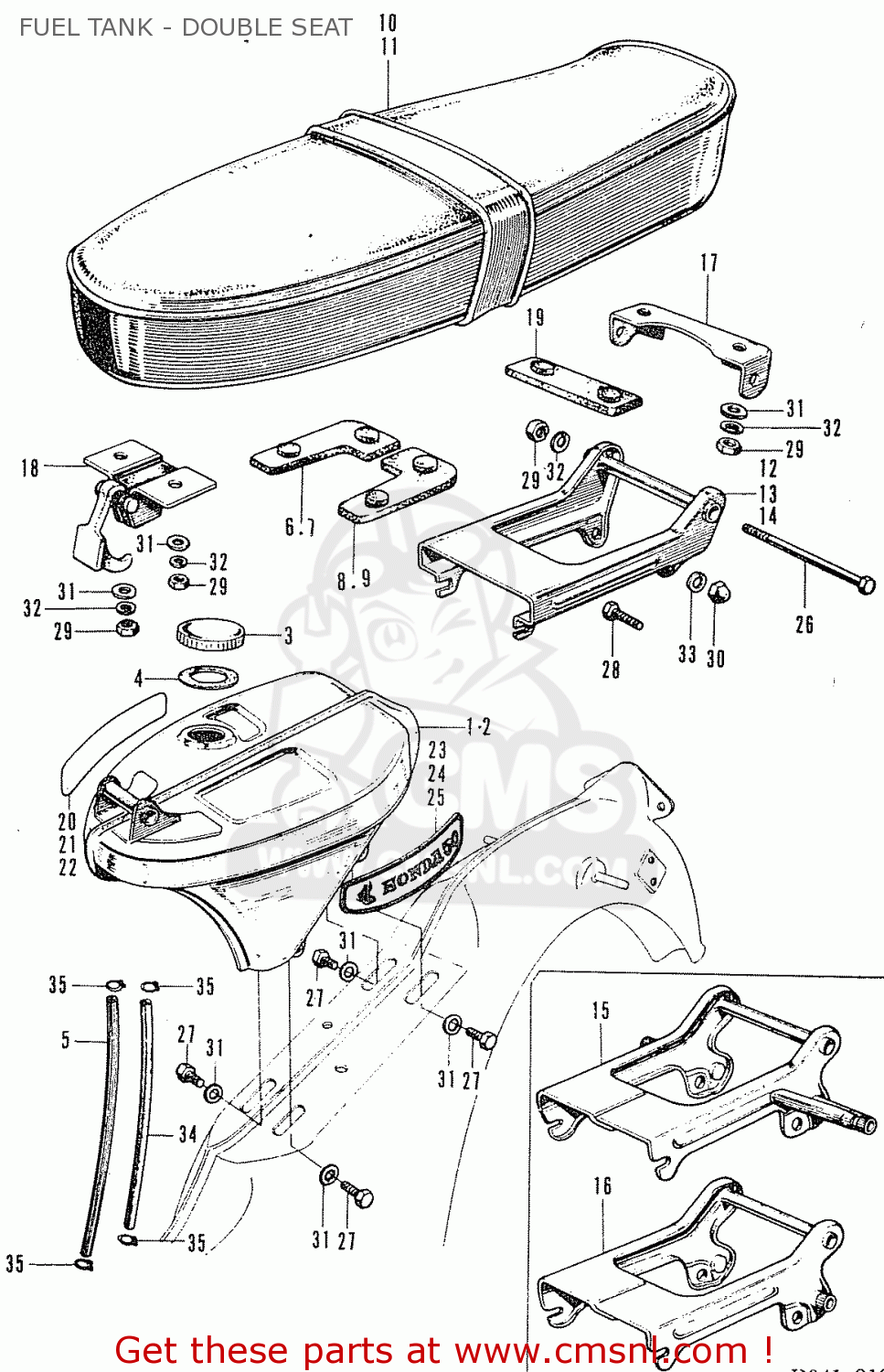 Webike | CMS シーエムエス SEAT COMP，D*NH1 (NON O.E. ALTERNATIVE