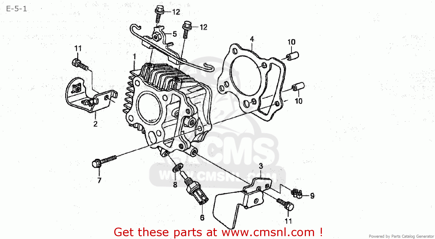 Webike | CMS シーエムエス (12100-GBJ-M31) CYLINDER COMP C50BN (8