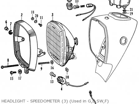 Honda dream headlight #6