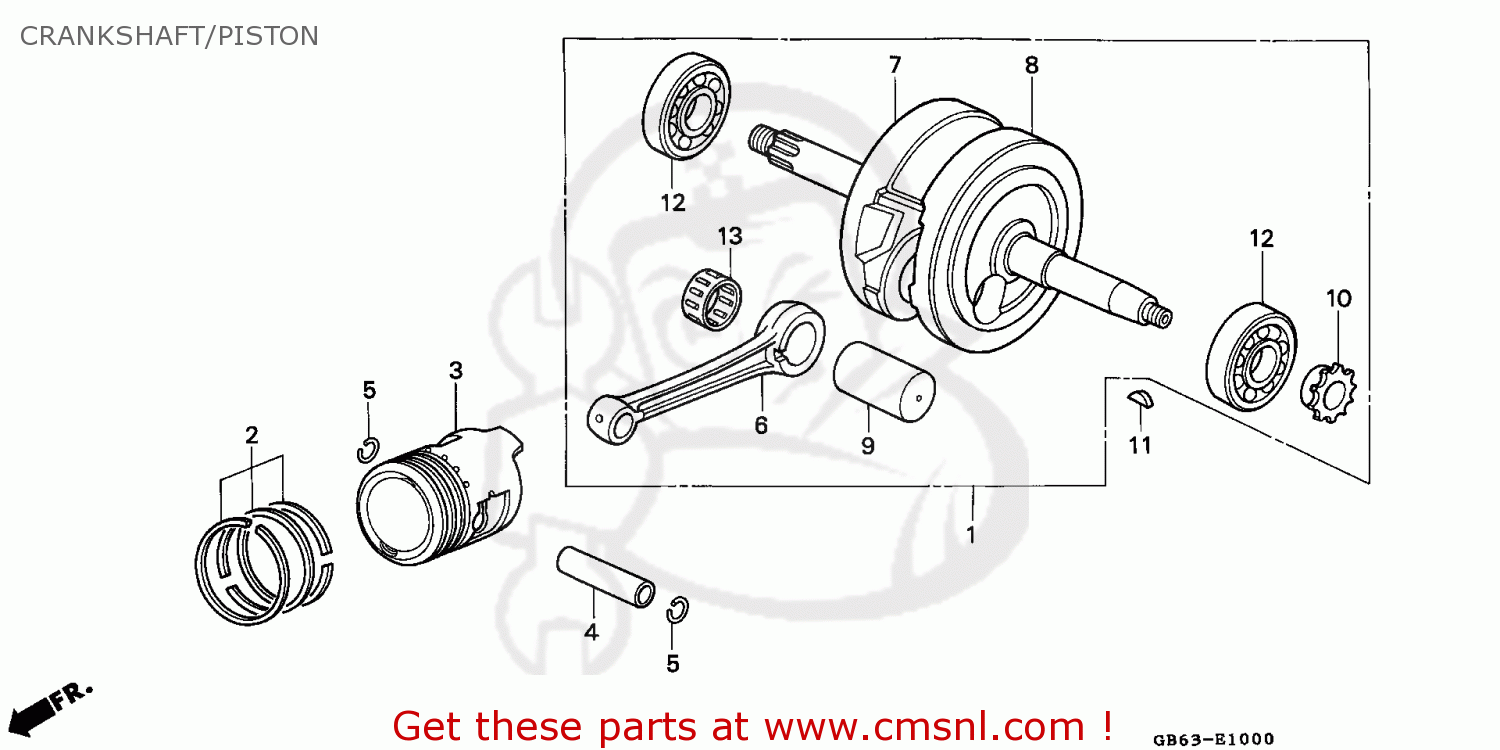 Webike | CMS シーエムエス CRANK SHAFT ASSY. (NON O.E. ALTERNATIVE