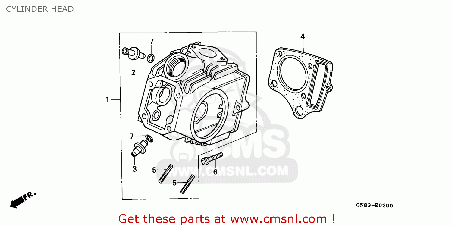 Webike | CMS シーエムエス (12200-GT0-751) HEAD COMP，CYLINDE C90