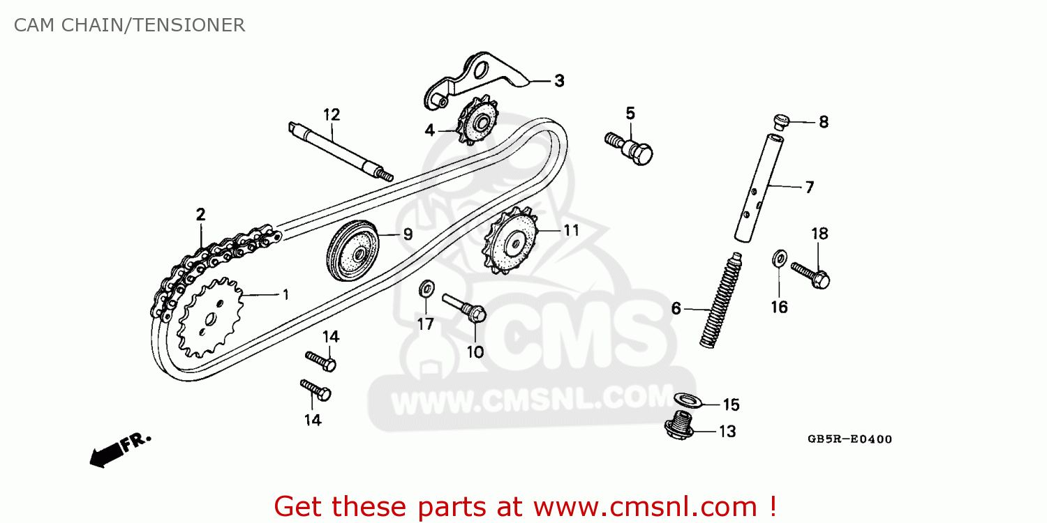 Honda C90CW CUB 1994 R GENERAL EXPORT KPH HSQ CAM CHAIN TENSIONER