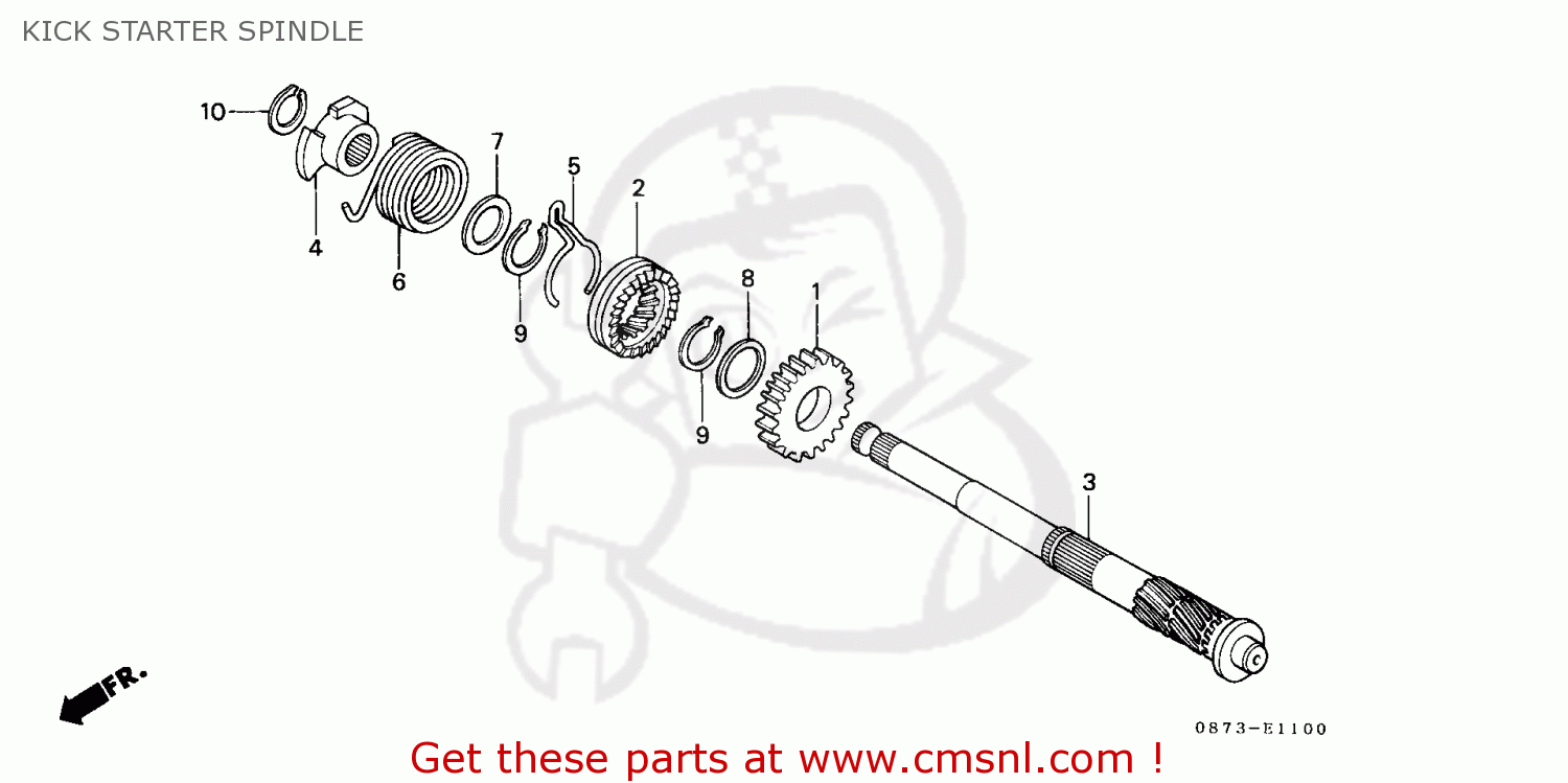 Honda C Z Cub C General Export Mph Kick Starter Spindle Buy