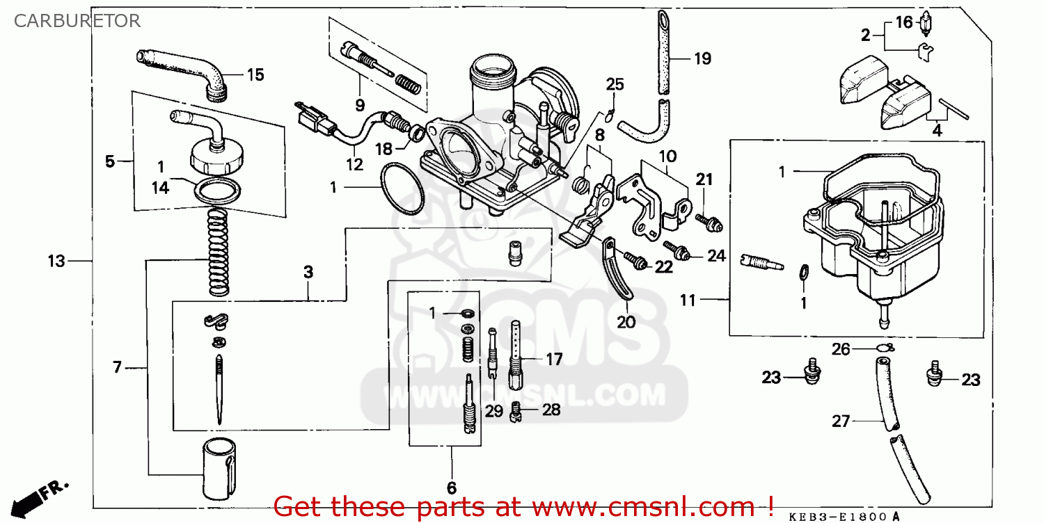 1985 Honda rebel carburetor diagram #3