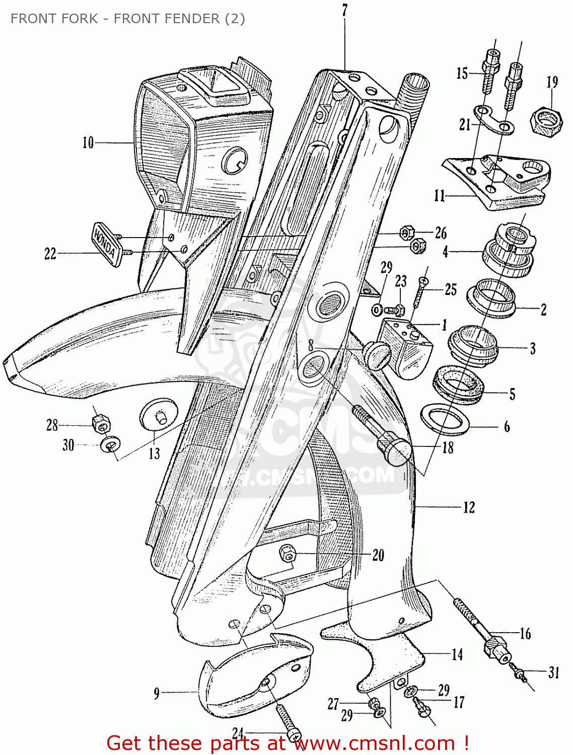 Honda ca95 benly touring 150 parts #6