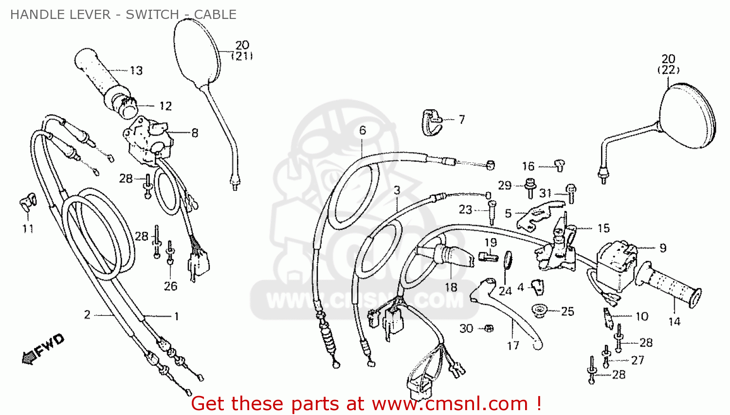 Honda 1100 handle switch schematic #4