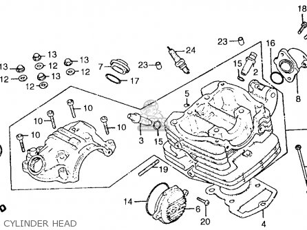 Honda xr80 cylinder head #6