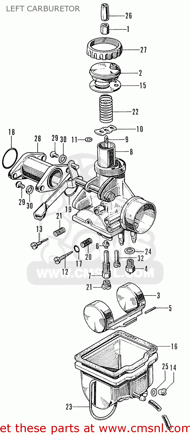 Honda Cb Ss General Export Left Carburetor Buy Left Carburetor