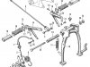 Honda CB125SS GENERAL EXPORT MODEL STAND - PILLION STEP CB125-2000009~ CL125-2000001~