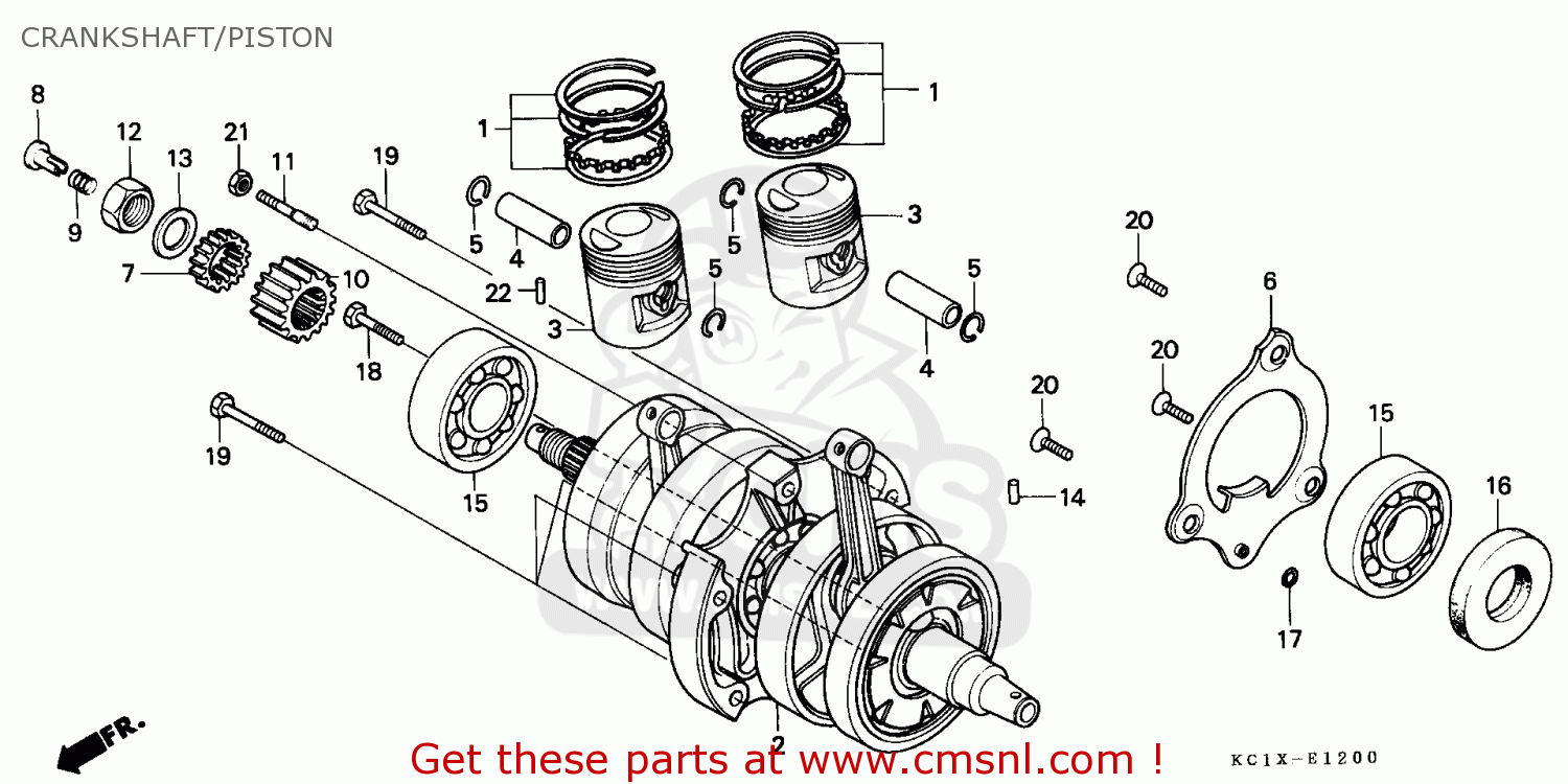 Webike Cms シーエムエス Crank Shaft Comp Cb125t Superdream 1993 P Singapore kc1731 その他エンジンパーツ 通販