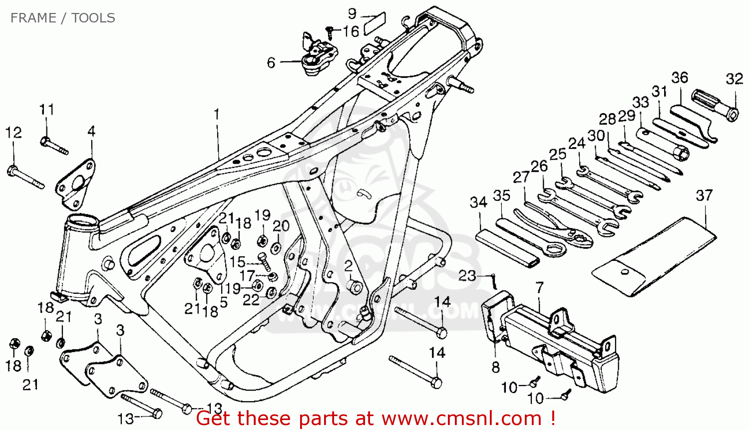 1976 Honda cb200t parts #3