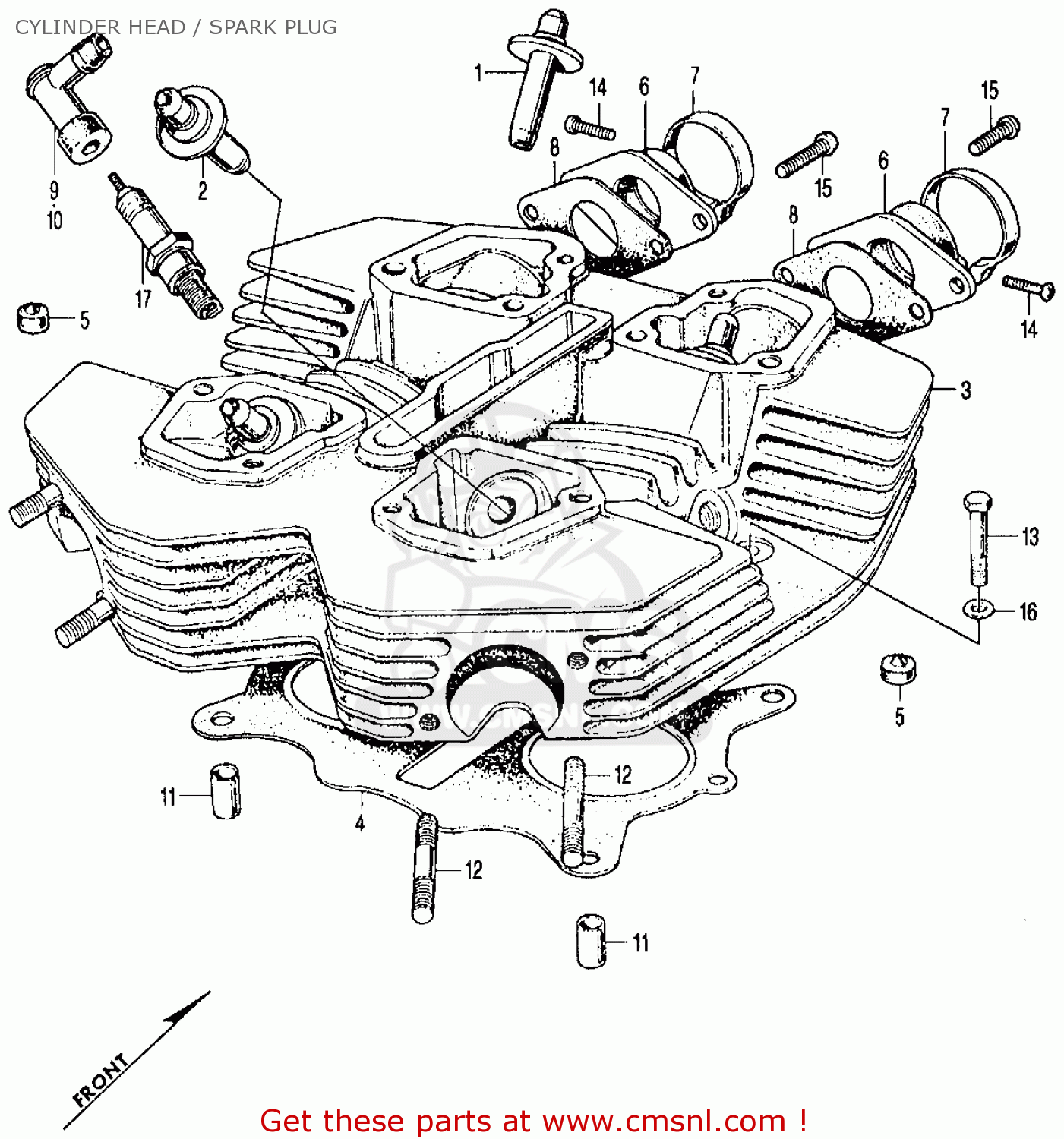 1971 Honda cb350 spark plug #3