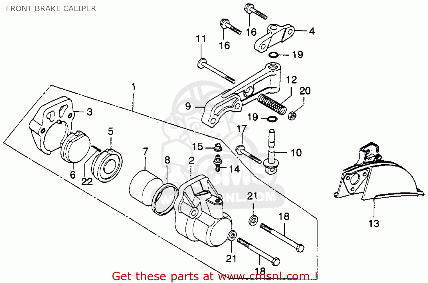 Honda cb360 parts diagram