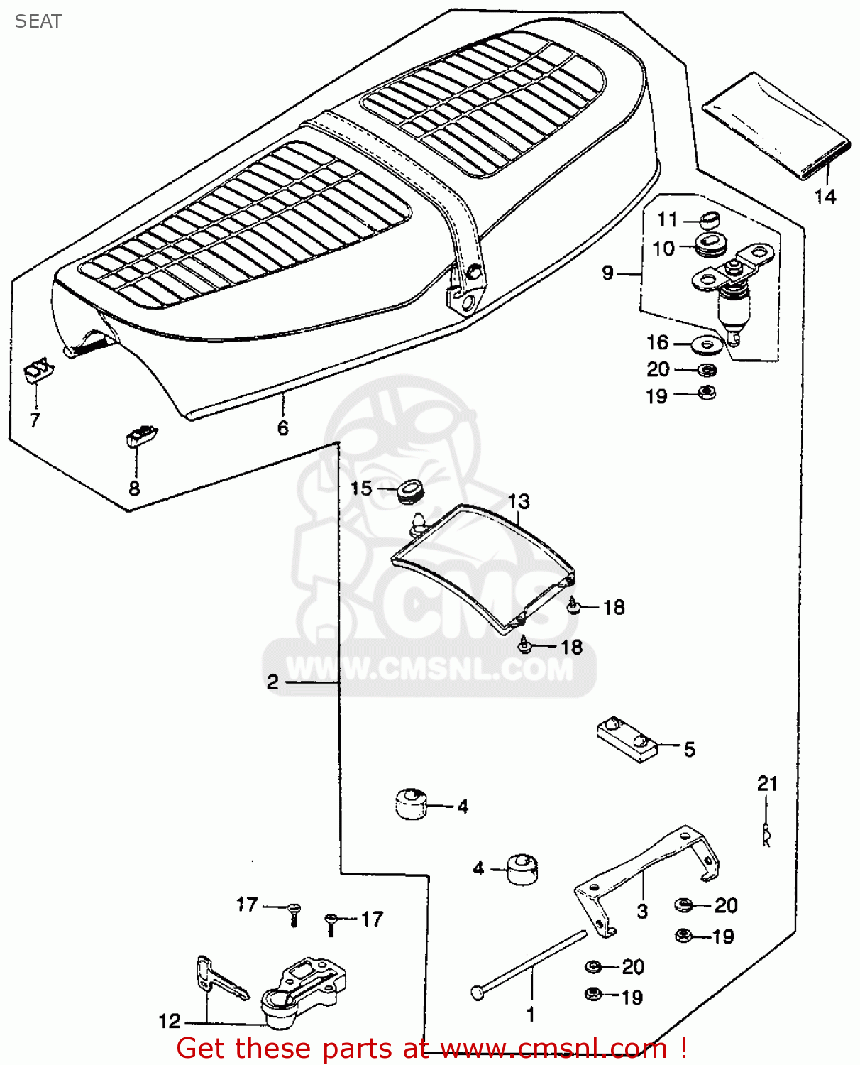 Honda cb360 parts diagram #6