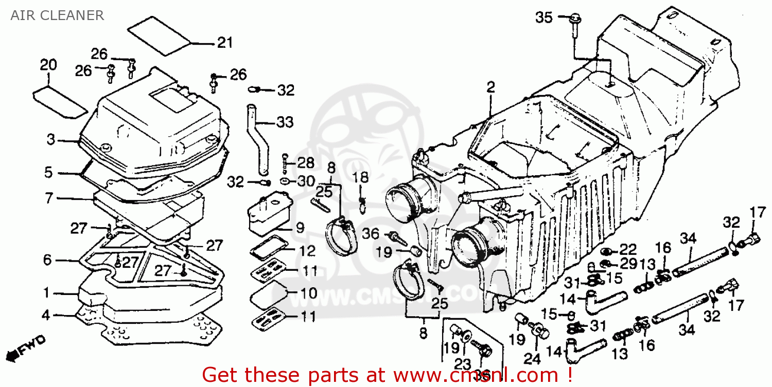 Honda Cb400t Hawk 1980 A Usa Air Cleaner