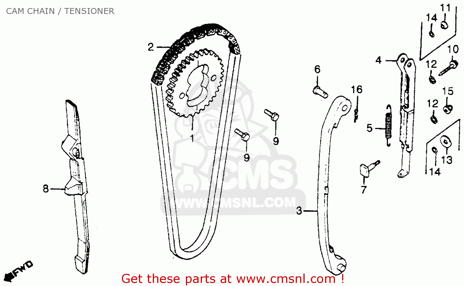 Honda cb400 cam chain tensioner #6