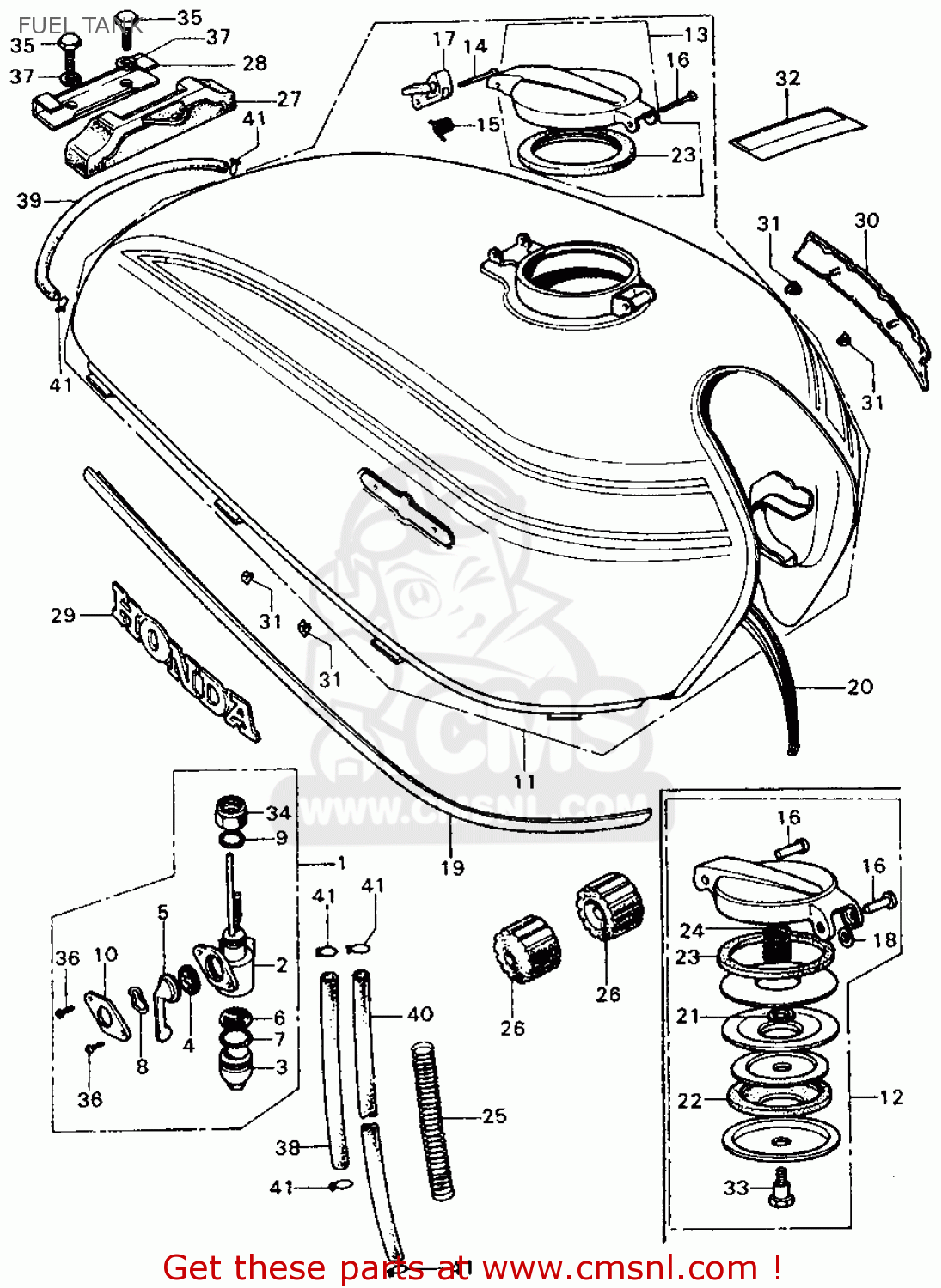 1973 Honda cb450 schematics #2