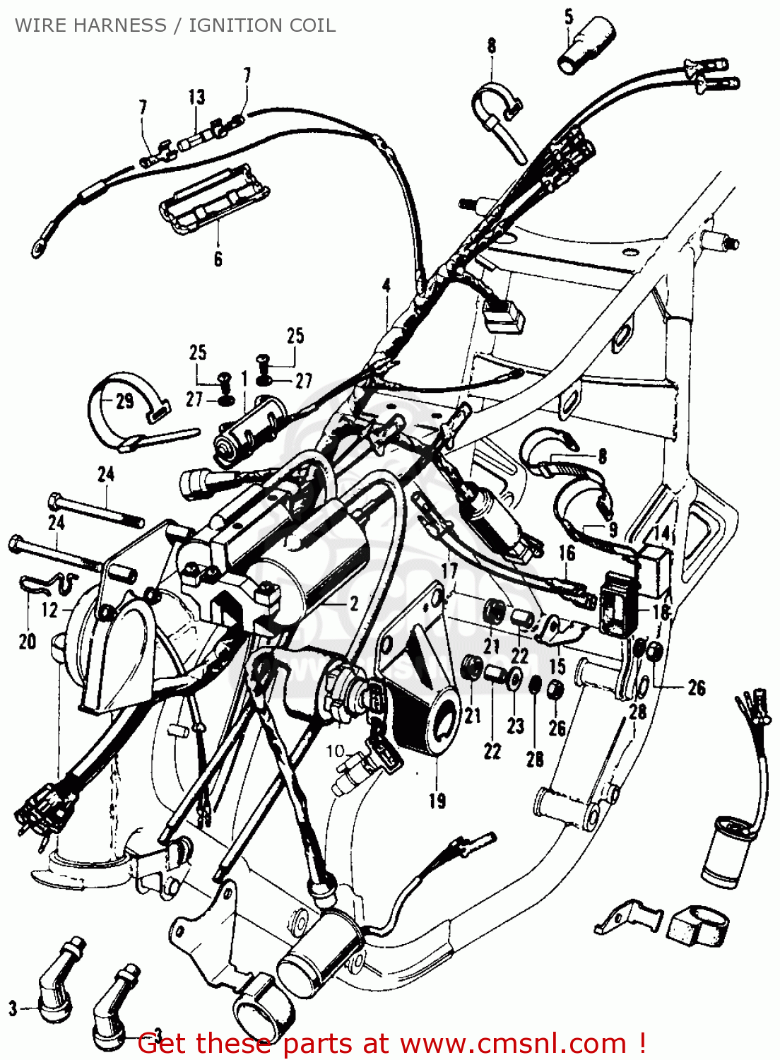 1973 Honda cb450 schematics #3