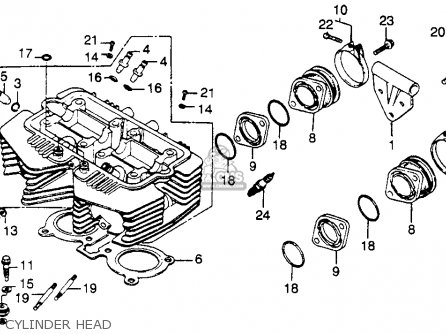 1983 Honda nighthawk 450 parts #5