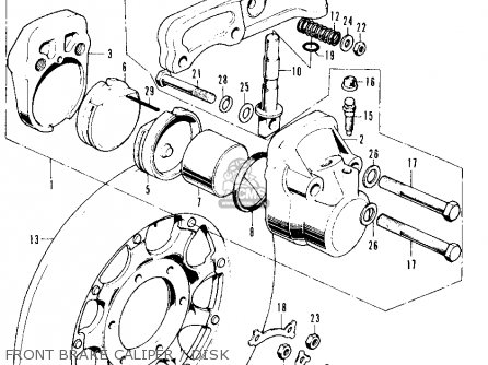 Honda cb500 front brake disc #1