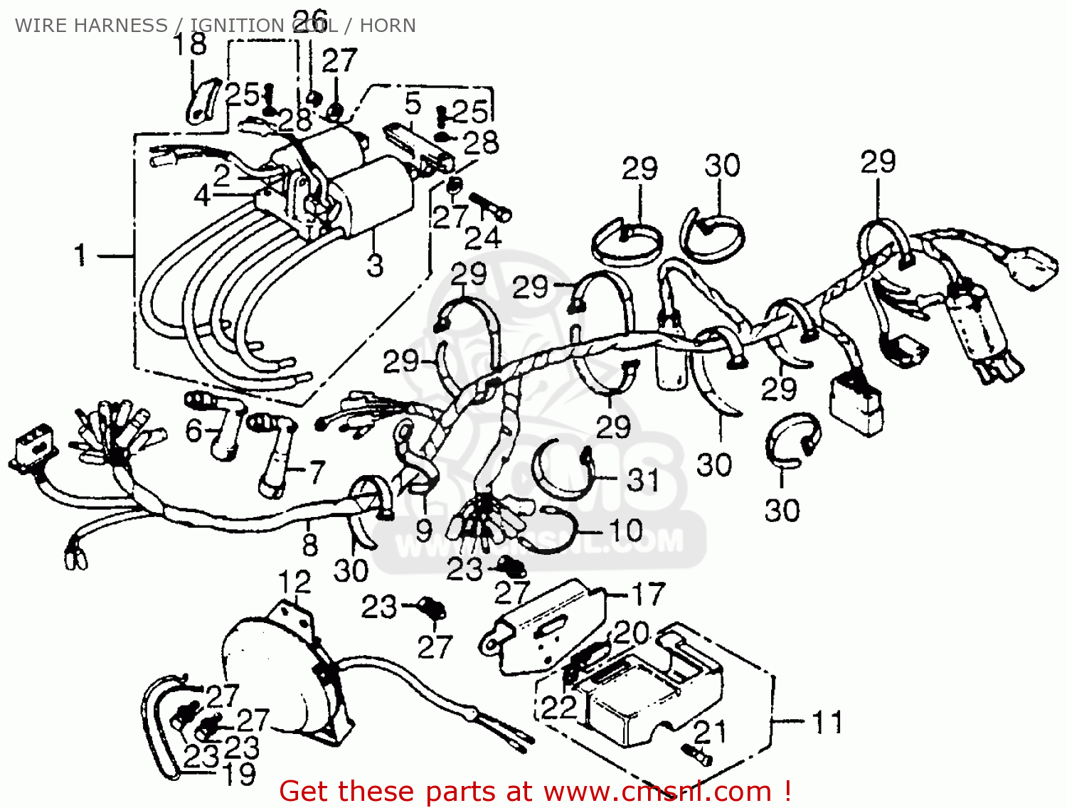 1975 Honda cb550 wiring diagram #5