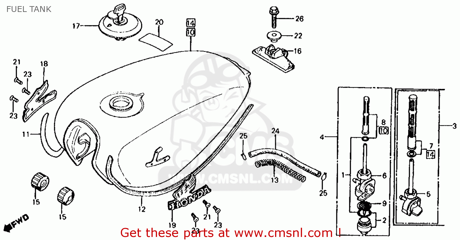 1980 Honda cb650 gas tank #5