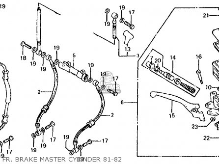 81 Honda cb650 master cylinder #4