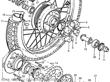 Honda cb750 rear sprocket #2