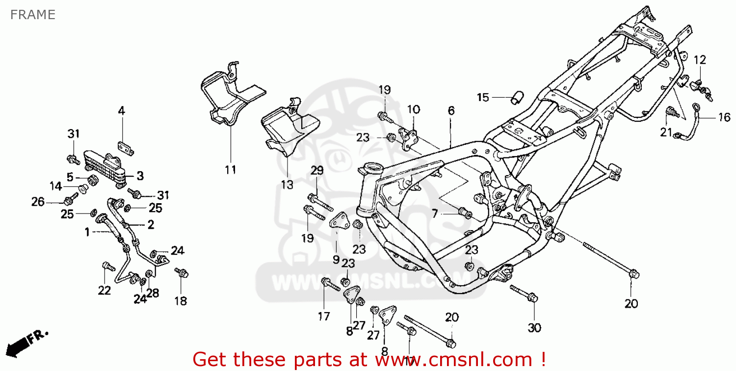 Honda cb750 frame blueprints #4
