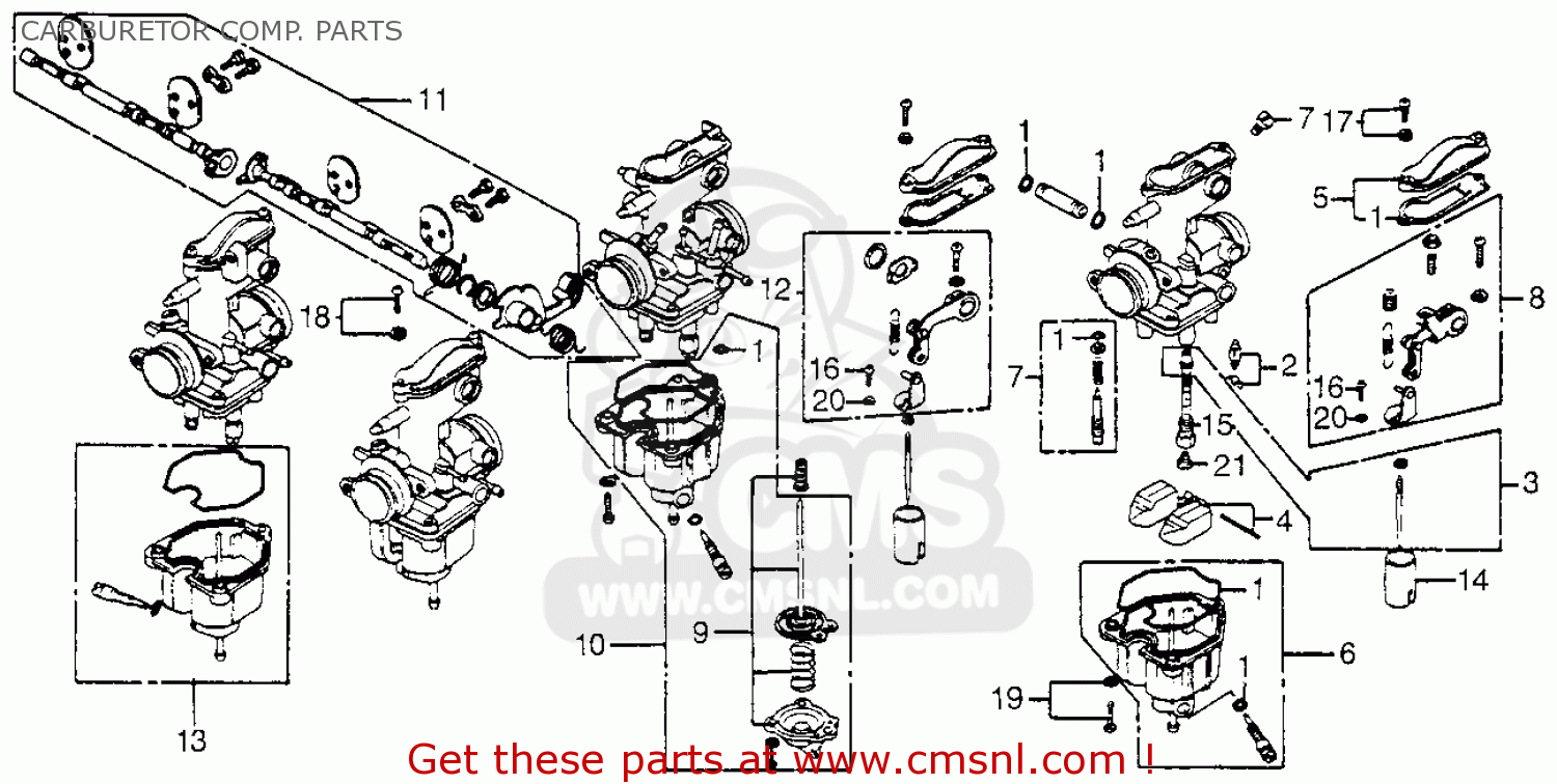 Honda cb 750 carburetor diagram #2