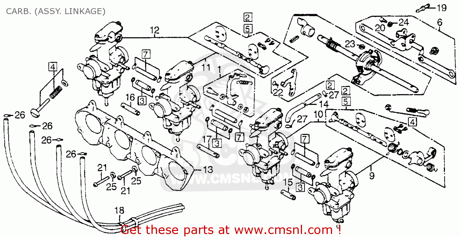 Honda cb 750 carburetor diagram #4