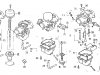 Honda CB750F2C GENERAL EXPORT MPH CARBURETOR COMPONENT PARTS