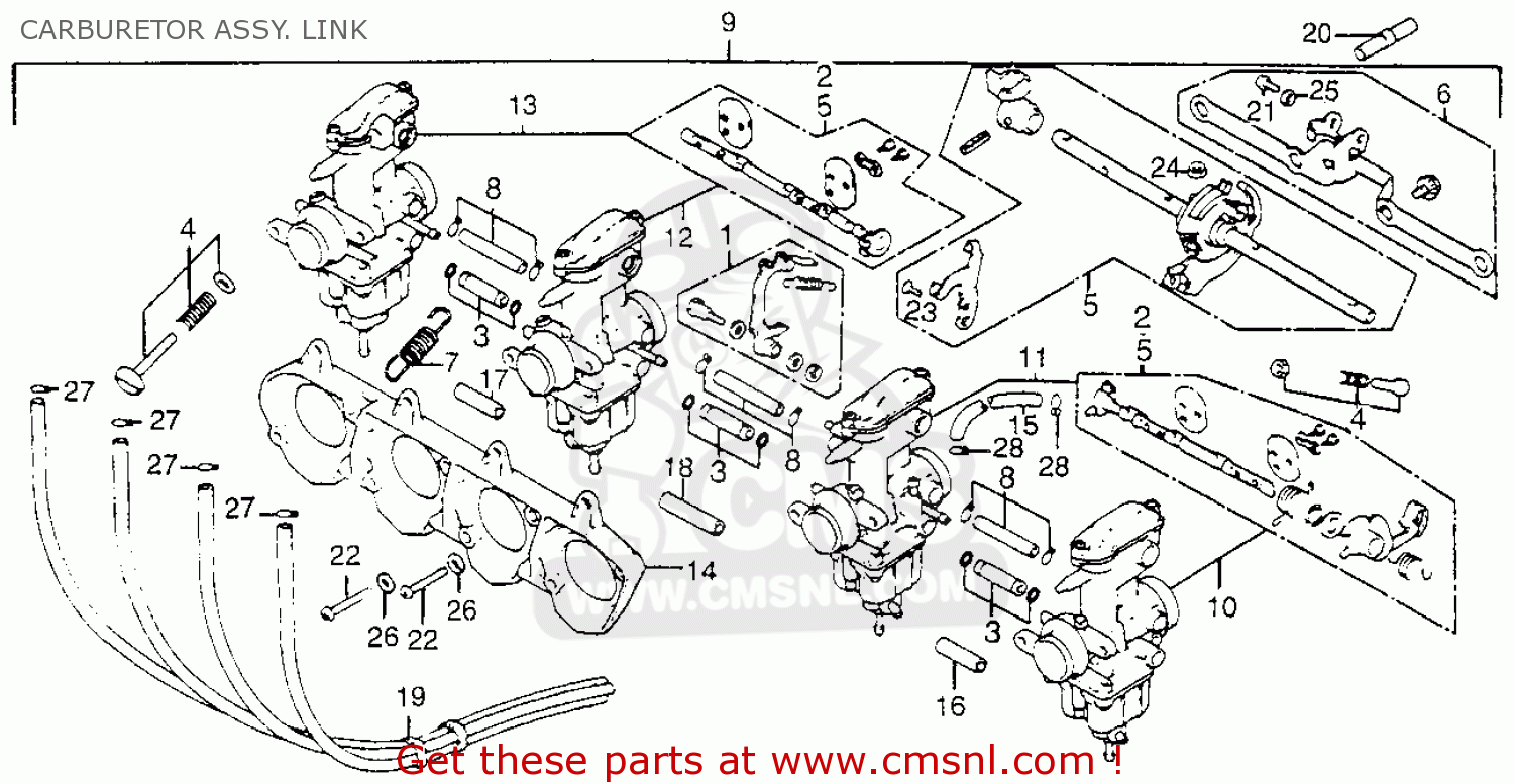 Honda cb 750 carburetor diagram #3