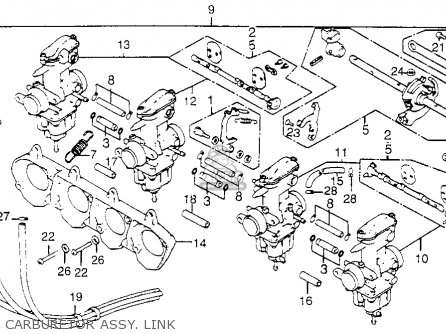 Honda Cb750k 750 Four K 1977 Usa parts list partsmanual ... cb750k wiring harness 