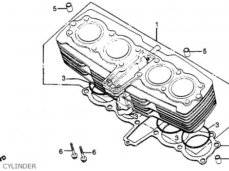 1980 Cb750k honda parts #6