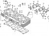 Honda CB750K7 FOUR GERMANY CYLINDER HEAD