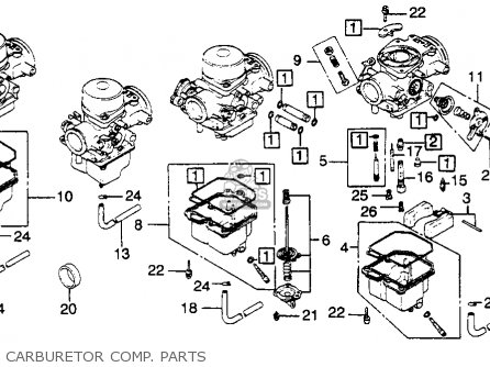 1980 Honda motorcycle cb900c carburetor kit #4