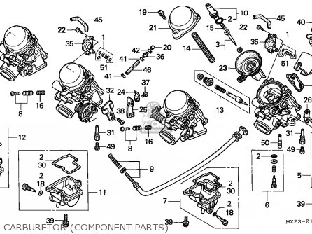 Honda cbr1000f parts list