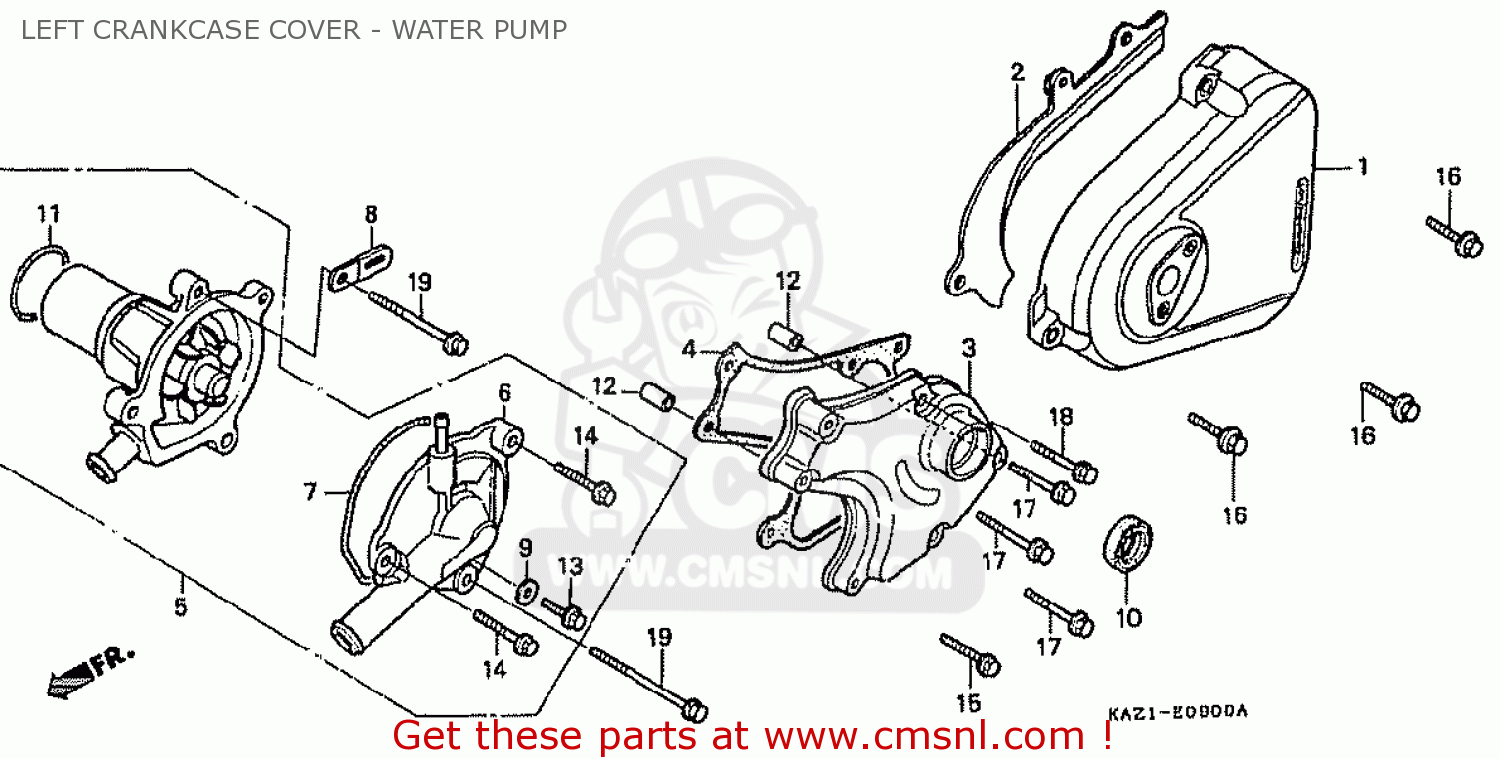 Honda Cbr250rr Mc22 1990 L Japan Left Crankcase Cover Water Schematic Partsfiche honda cbr250rr mc22 1990 l japan left crankcase cover water schematic partsfiche
