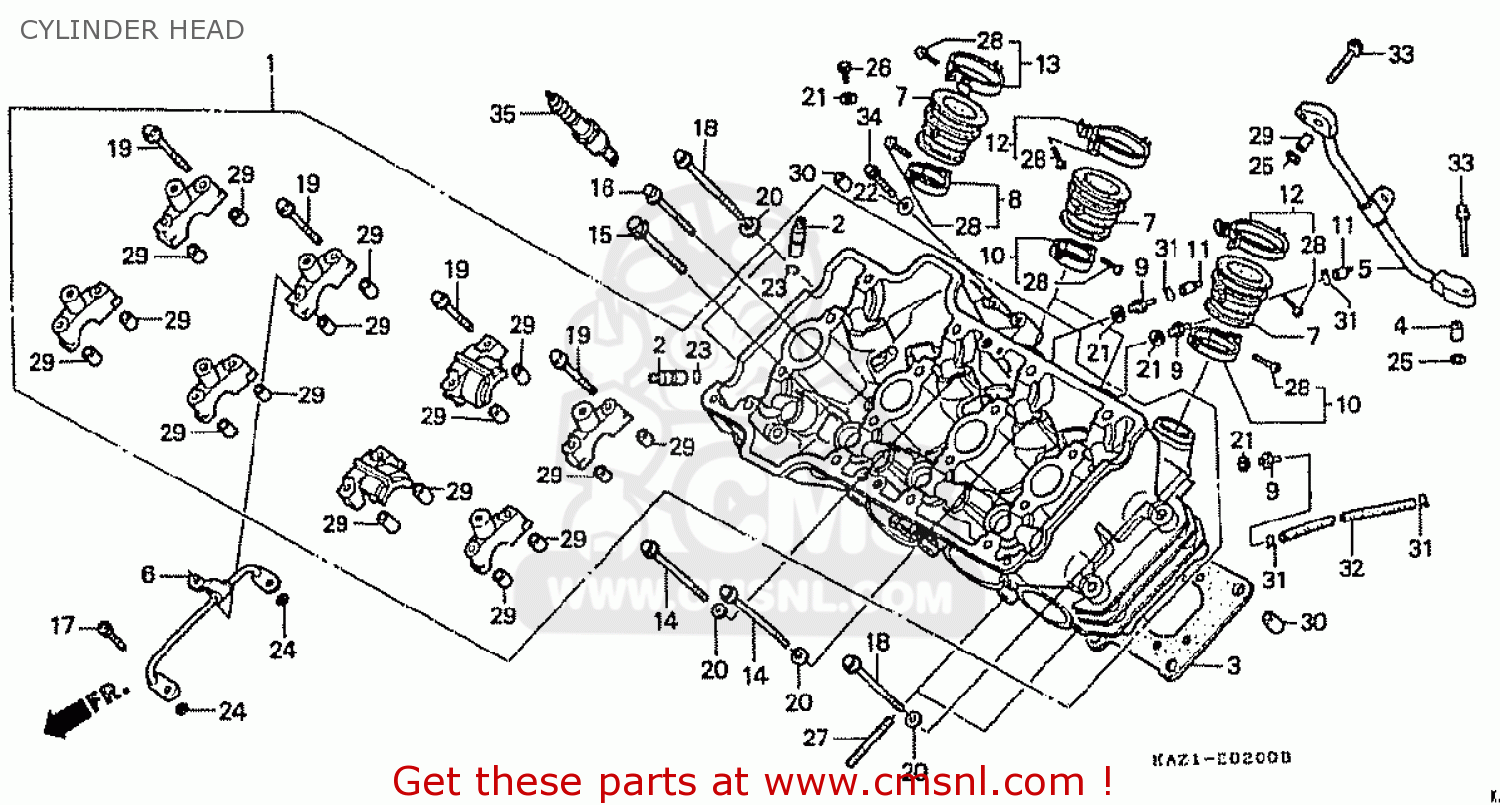 Honda Cbr250rrl Mc22 Japan Cylinder Schematic Partsfiche honda cbr250rrl mc22 japan cylinder schematic partsfiche