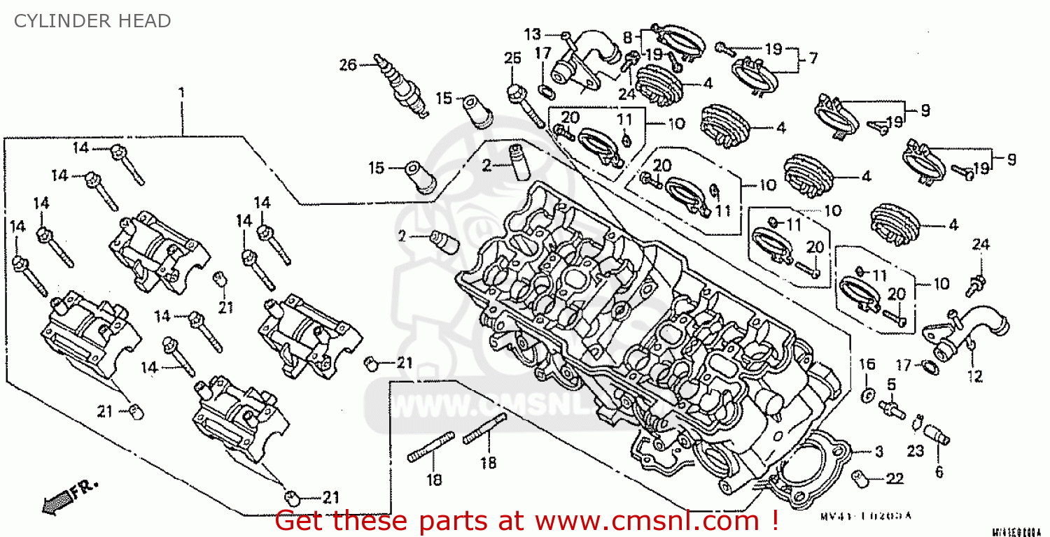 Honda cbr400rr parts list #4