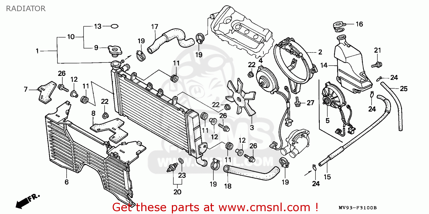 1991 Honda cooling system #4