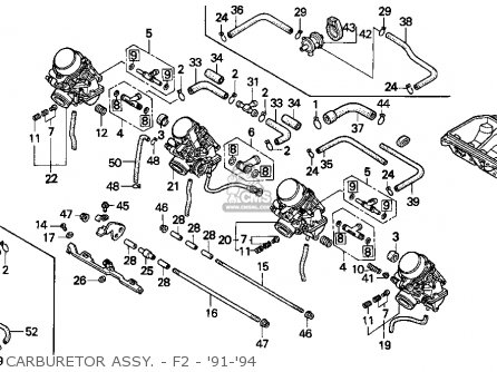 Honda Cbr600f2 Super Sport 1993 Usa Parts List Partsmanual Partsfiche