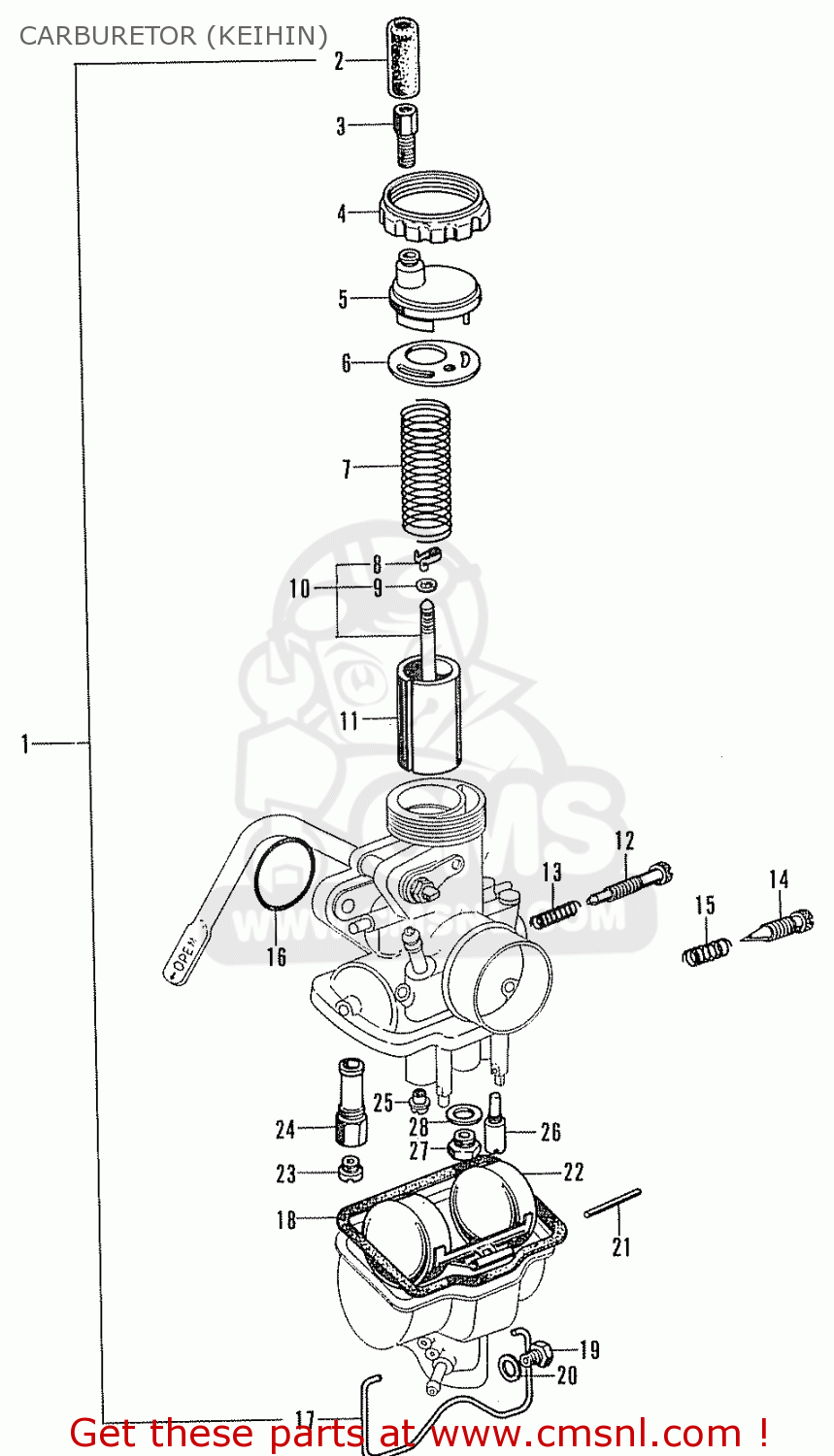 Keihin 40mm Cv Carburetor Schematic Diagram