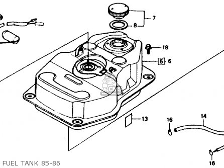 Honda elite 150 gas tank #7