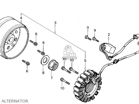 Honda Ch250 Elite 250 1990 (l) Usa parts list partsmanual partsfiche