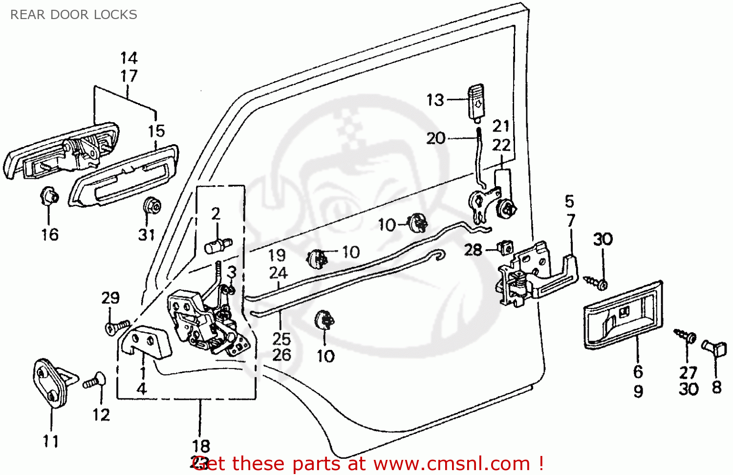 Door locks honda civic #4