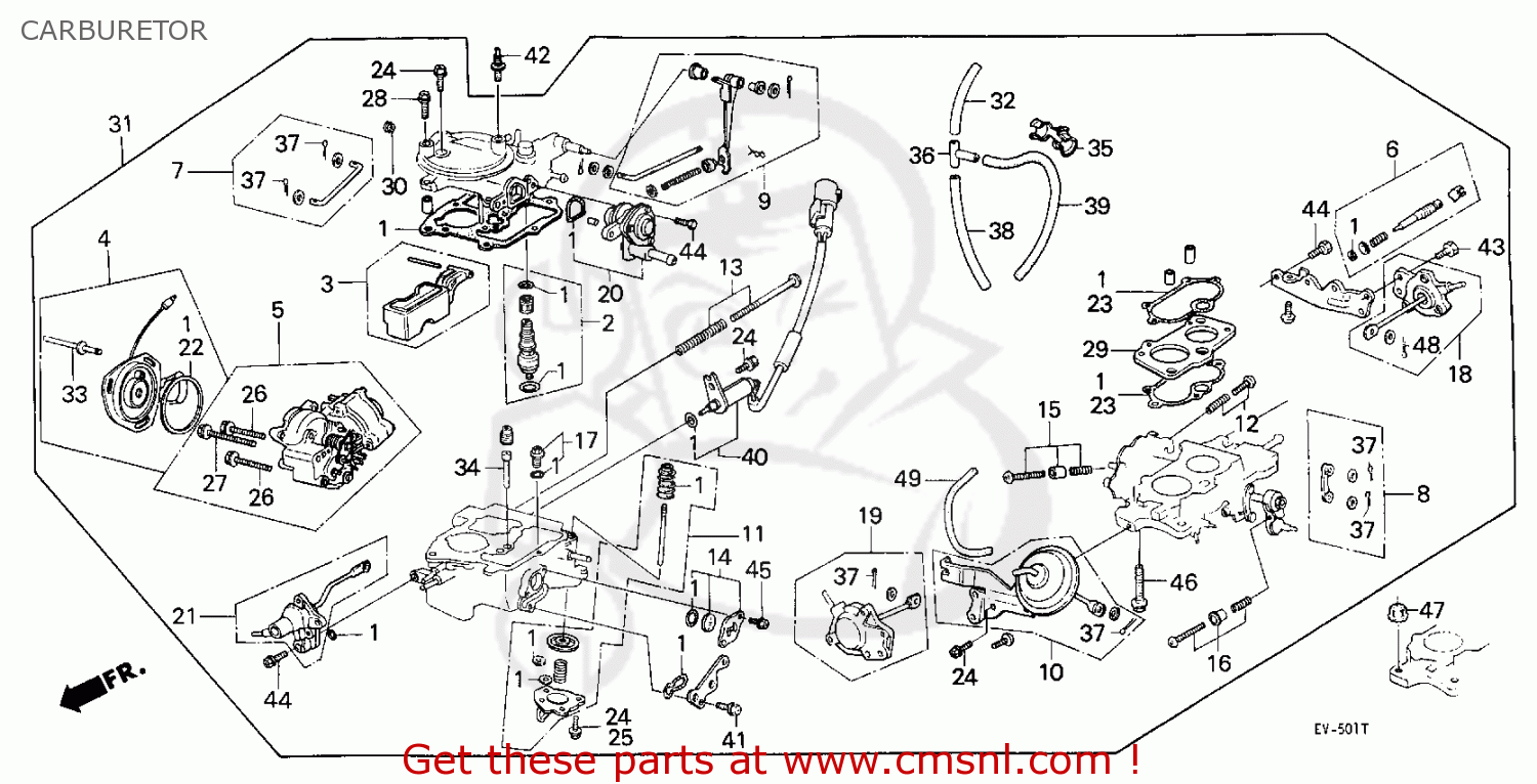 1987 Honda civic carburator diagram